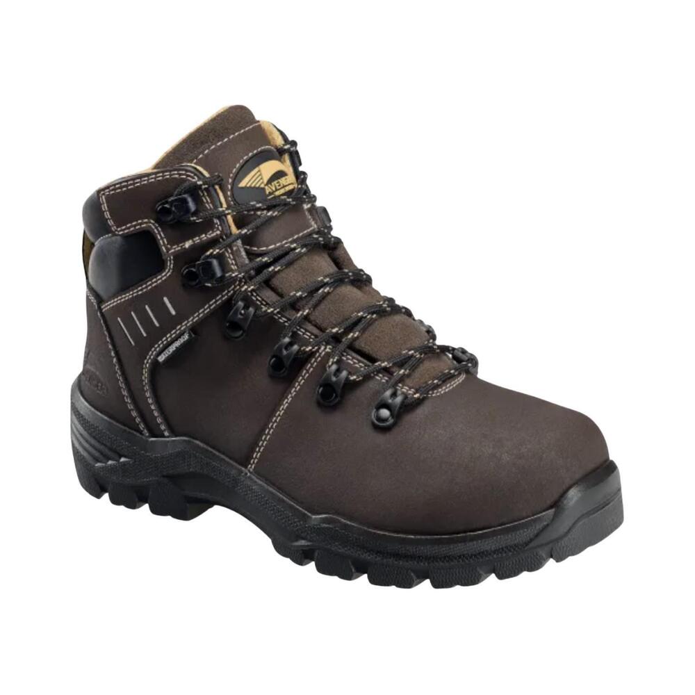 NEW AVENGER women's foundation 6" carbon toe boot (regular width) in brown